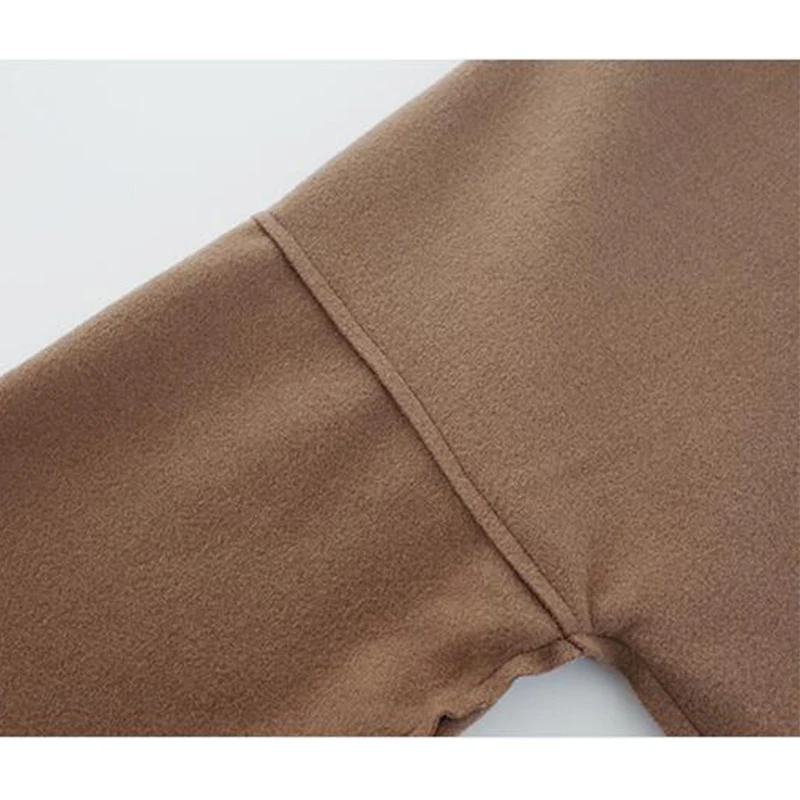 

DICLOUD Fashion Coats Women Winter Open Stitch Outerwear Female Long Coat Ladies Designer Clothes Woolen Jackests Plus Size