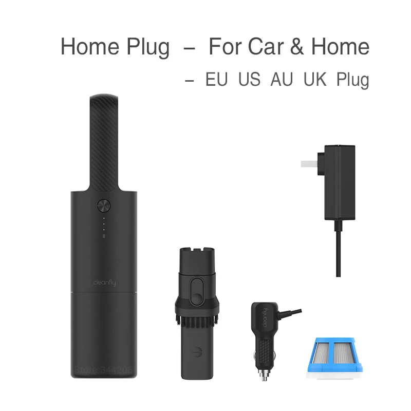 Black Home Xiaomi mijia Cleanfly FVQ портативный автомобиль ручной Helded пылесос для дома беспроводной мини Пыли Catcher коллектор 5000 Pa всасывания - Цвет: Black Home