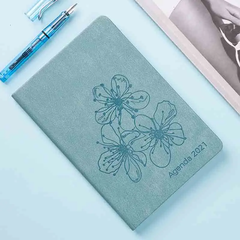2021 Agenda Planner Organizer A5 Diary Notebook Monthly Weekly Notepad 365 Days Note Book Back to School Manual Travel Handbook |