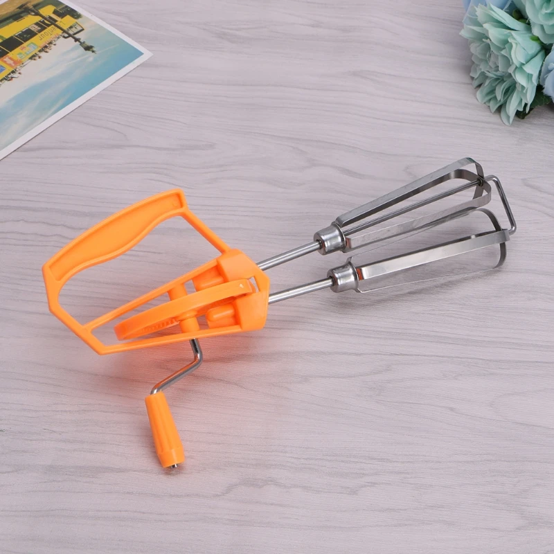 Новинка 2021 вращающийся ручной венчик для яиц миксер из нержавеющей стали шейкер