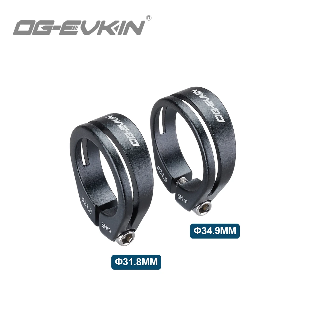 OG-EVKIN SC-002 Seat Tube Clamp 31.8/34.9mm Ultralight Alloy Aluminum Seat Post For Road MTB Bike Parts For Carbon Frame Cycling