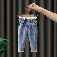 girls pants baby jeans autumn clothes 2022 new toddler pants kids baby trousers childrens clothing 9m 6t