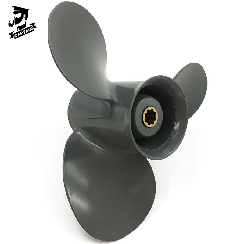 Captain Propeller 9 1/4x12 Fit Honda Outboard Engine BF8D/BF9.9D, BF9.9/BF15A, BF15D/BF20D 8 Tooth Spline 58130-ZV4-012AH