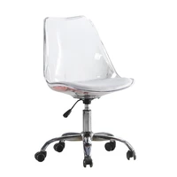 simple style swivel chair computer chair swivel lift small apartment chair creative simple small transparent study office chair