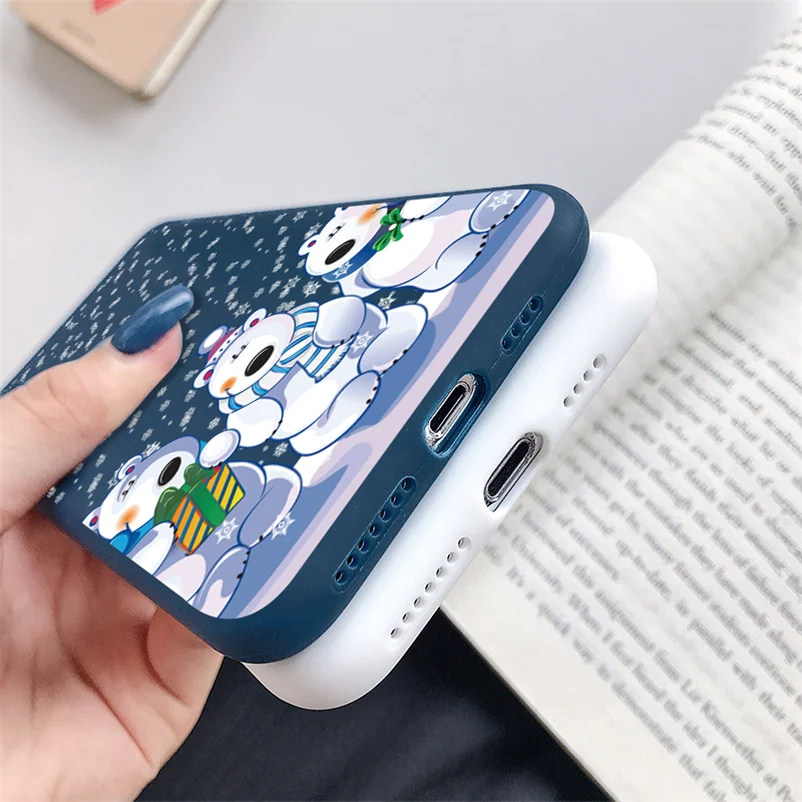 Рождество матовая крышка для huawei Honor 7A 8A 8X9 см X 7 см X фотоаппаратов моментальной печати 7S 9 10 20 Lite рro 10i 20i играть Y5 Y6 Y7 Pro Y9 Prime ТПУ чехол