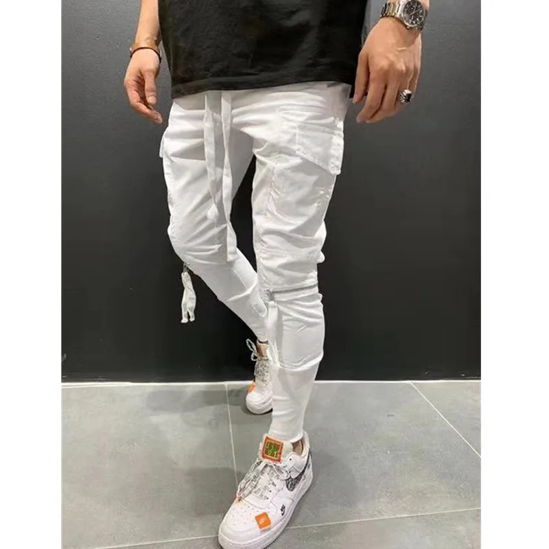 Мужские строгие облегающие брюки карандаш мужская спортивная одежда спортивный