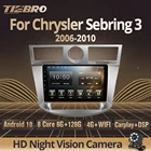 Автомагнитола TIEBRO для Chrysler Sebring 3 JS 2006-2010 2DIN Android 10 стереоприемник 6G + 128G IPS экран авторадионавигация GPS
