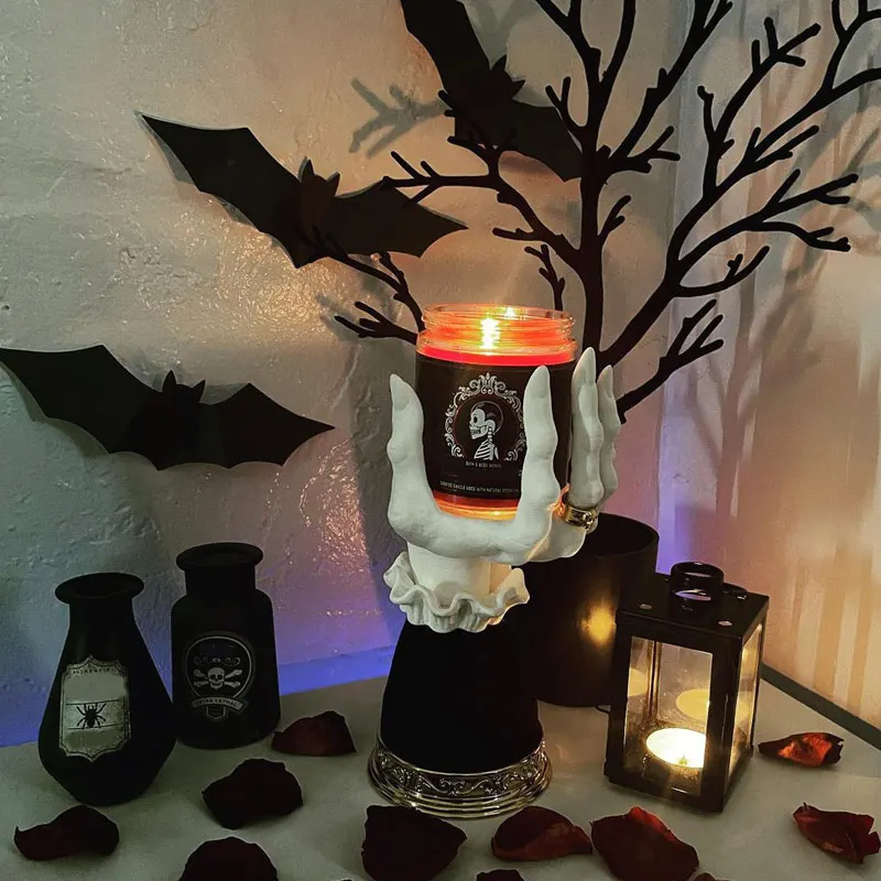 

Witch Hand Candlestick - Halloween Palm Candle Holder,candle Holder Gothic Decor Halloween Decorations For Home Home Decor