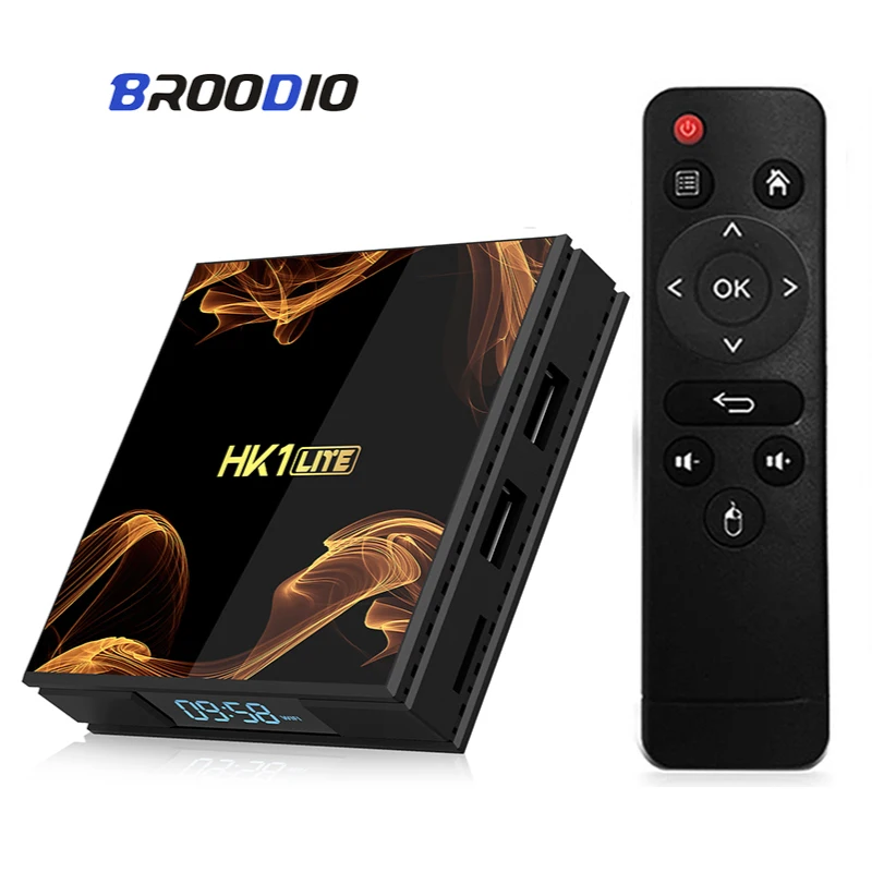 

2.4G Wifi Tv Box Android 9.0 Smart TV Media Player Tvbox Android Receiver HK1 Quad Core Smart TV Box Set Top Box Amlogic Qhdtv
