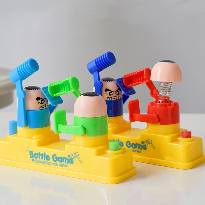 

BalleenShiny Mini Baby Toys Kids Doll Double Battle Game Parent-Child Interactive Hammer Hiding Game Baby Early Education random
