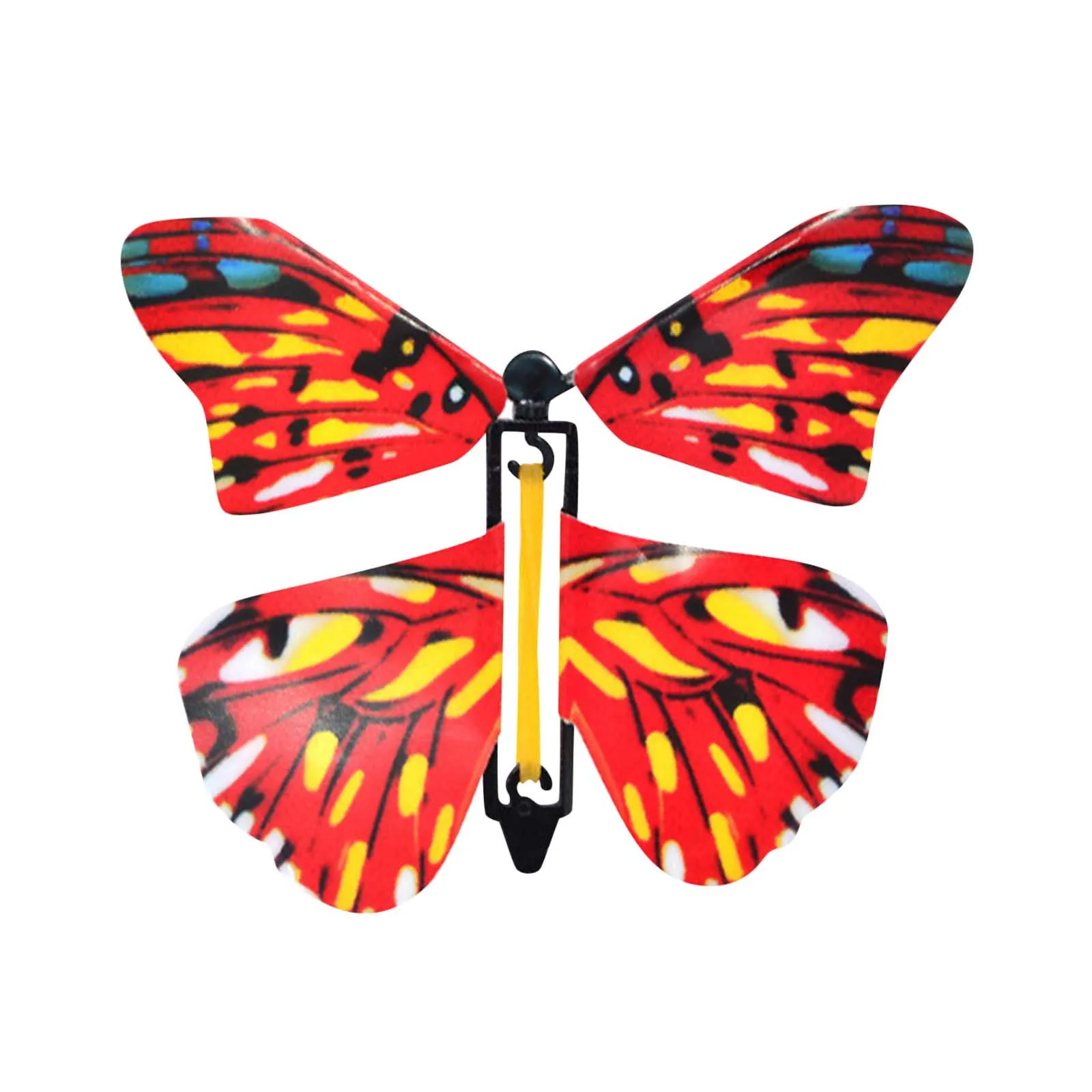 

5/8/20 pcs Wrap stock plush toys Magic Flying Butterfly Clockwork Rubber Band Powered Butterfly Christmas gift for boys Toy