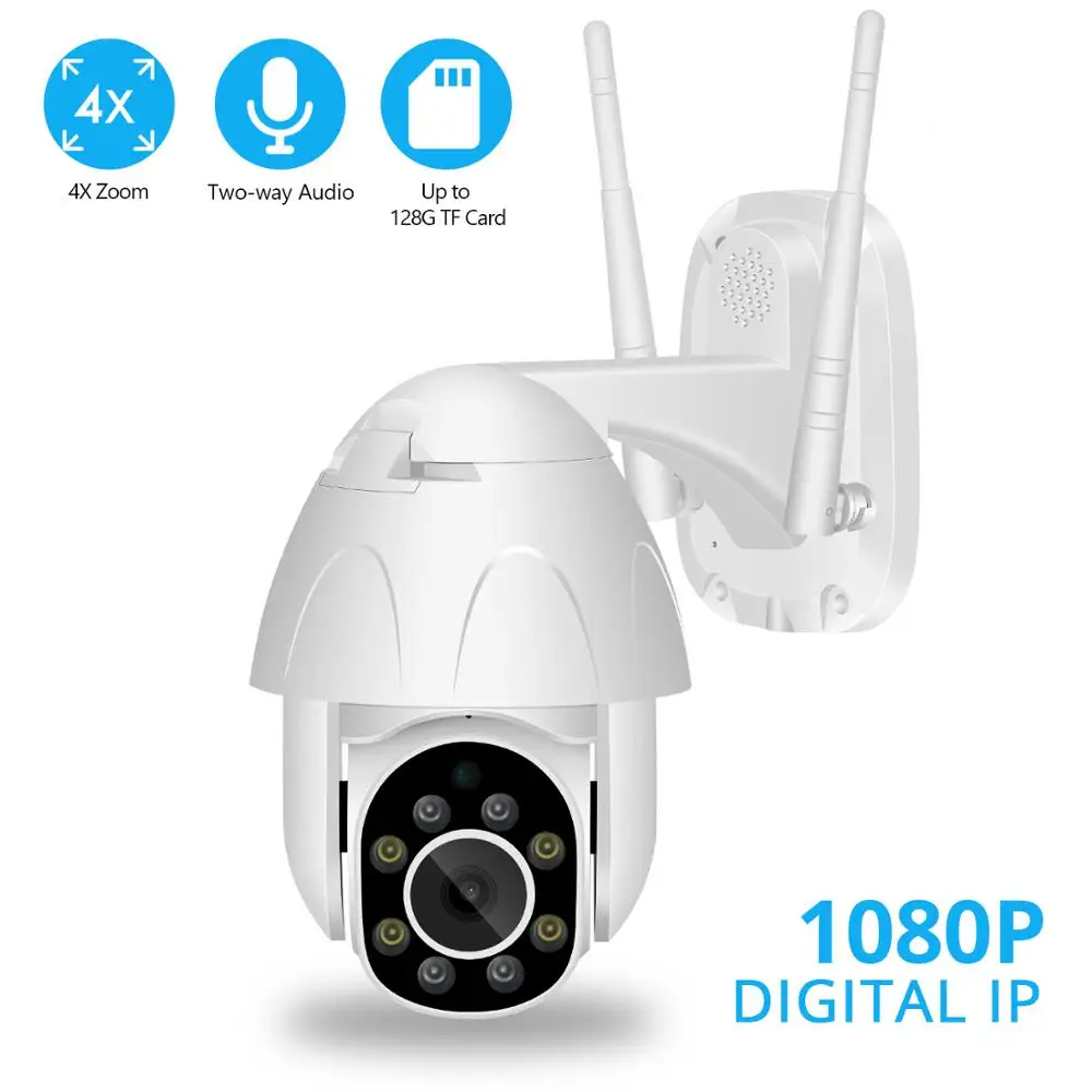 Беспроводная PTZ камера besder 1080 P, наружная, IP66, водонепроницаемая, ONVIF, двухсторонняя, аудио, связь, Wi-Fi, ip-камера безопасности, 30 м, ночное видение, CCTV