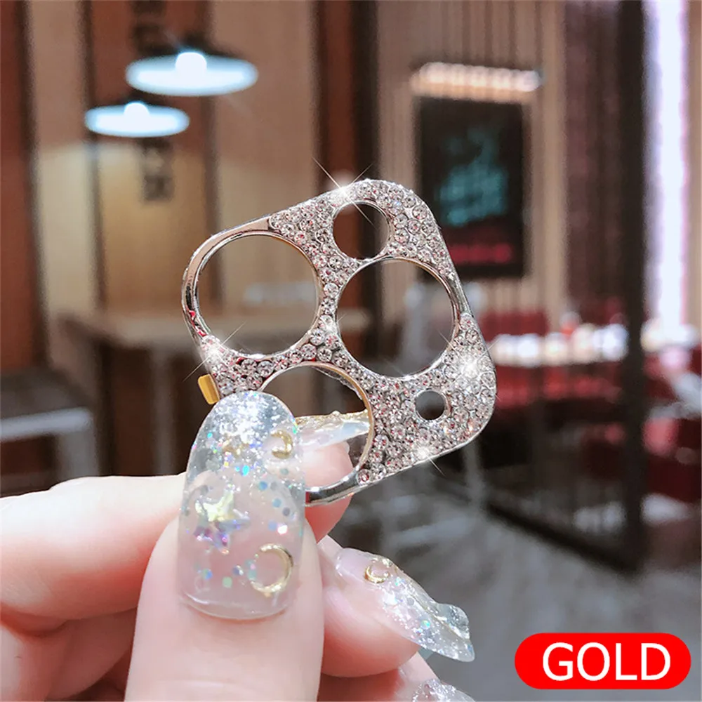 

Diamond Camera Lens Protector Film For iPhone 11 12 Pro Max Glitter crystal Len Protector Cover For iPhone11 Pro Max Glass Cover