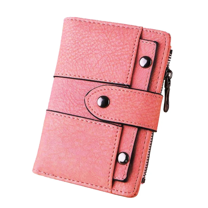 

Ladies Wallet PU Leather Zipper Coin Purse Clutch Small Mini Card Case Short Wallet Coin ID Credit Card PU Handbag