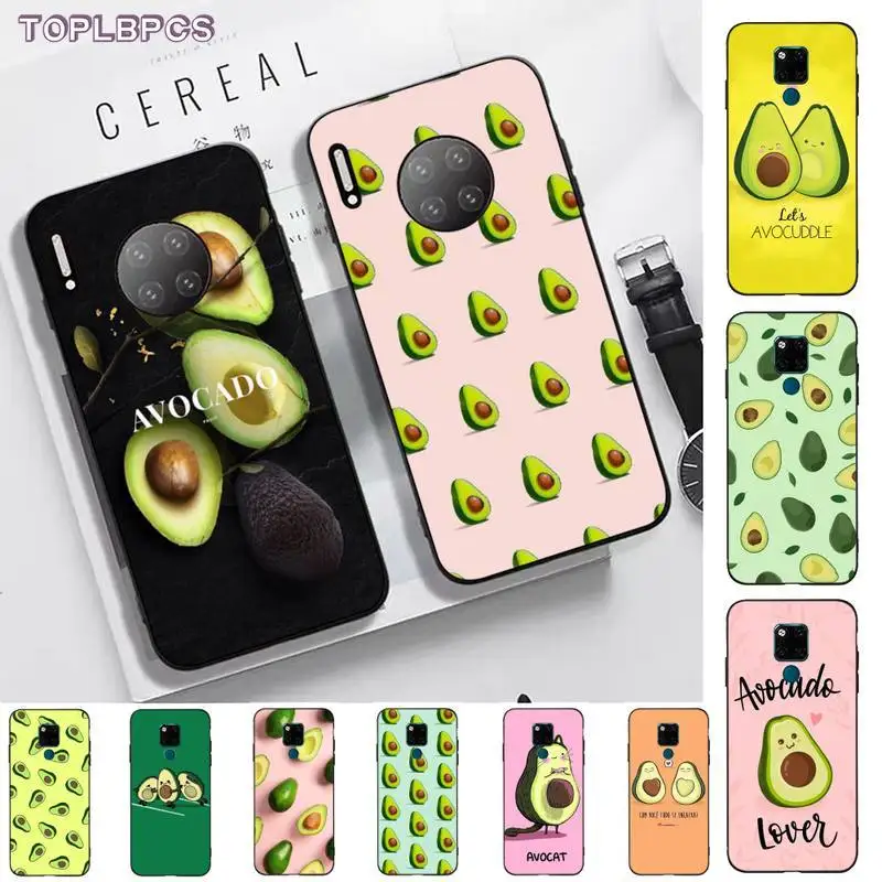 

TOPLBPCS Cute Avocado Phone Case Cover for huawei mate 9 10 20 30 pro lite X Y5 6 7 9 prime 2019 2018