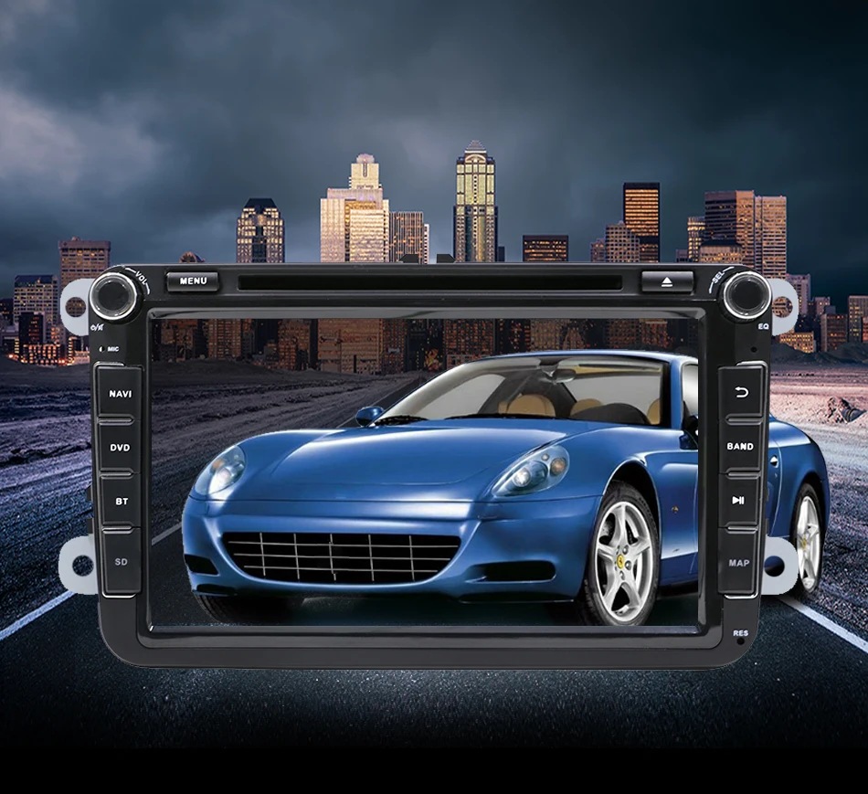 Eunavi 8 ''2 din Android 9 Автомобильный dvd Радио для VW Volkswagen Polo Jetta passat b6 b7 cc fabia skoda Touran golf 6 Tiguan gps Navi