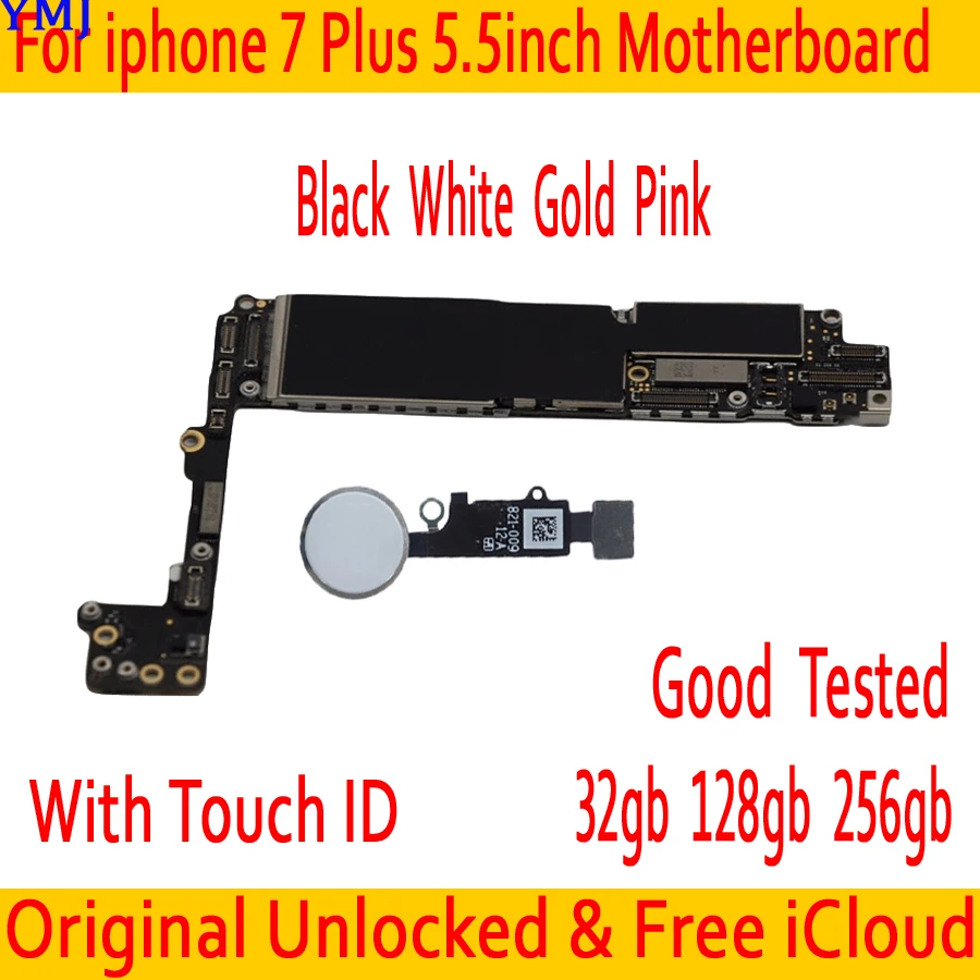 32 Гб 128 ГБ 256 для iphone 7 Plus материнская плата + чистый iCloud Оригинальный
