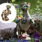 Садовая полимерная статуя динозавра гном, забавная карликовая полимерная статуя, скульптура для дома, сада, улицы, двора, художественное украшение, украшение для газона