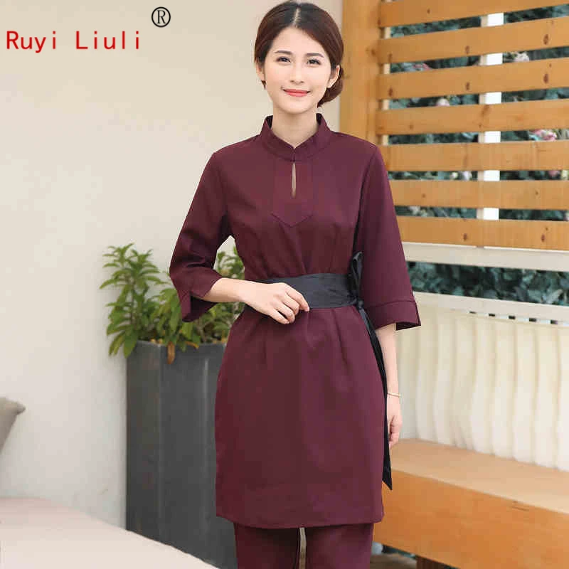 Новая рабочая одежда для спа салона красоты на осень и зиму косметологическая