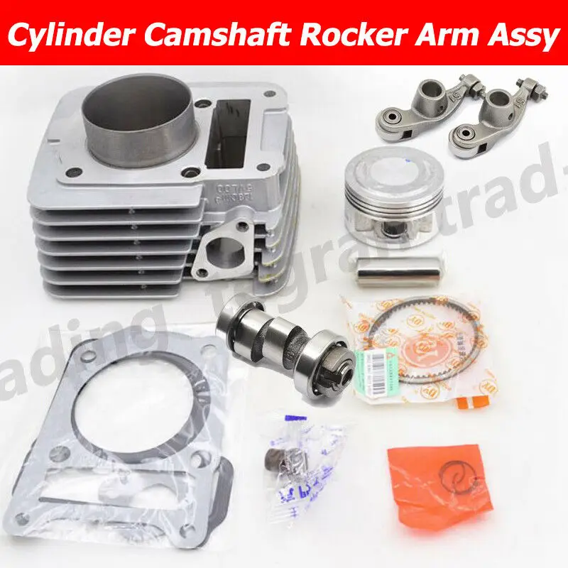

Cylinder Camshaft Silent Rocker Arm Kit STD 57.4mm Big Bore for Yamaha TTR125 TTR125E TT-R125 125cc Upgrade to 150cc Modified