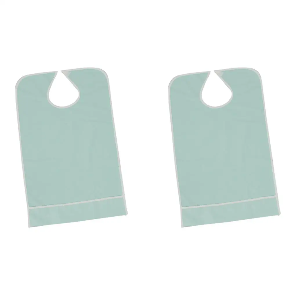 2 Упаковка водонепроницаемый слюнявчик для взрослых Одежда Протектор абсорбент