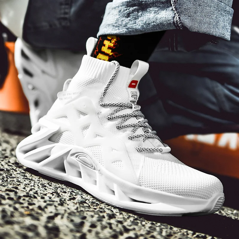 

Fashion High Top Socks Shoes Men Comfortable Sneakers Male Casual Thick Bottom Old Chunky Sneakers Big Size Zapatillas Hombre