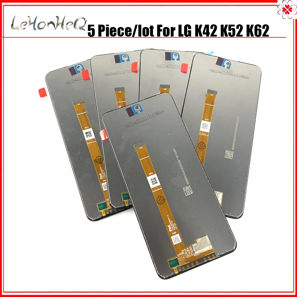 

Wholesale 5 PCS Original LCD For LG K42 K52 K62 LCD Display Touch Screen Digitizer Assembly With Frame Replacement Parts