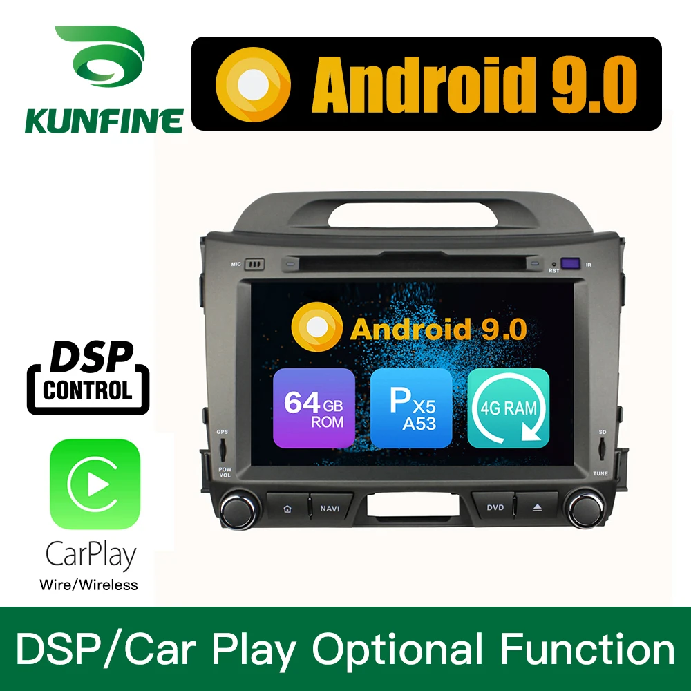 Android 9 0 Восьмиядерный 4 Гб ОЗУ 64 ПЗУ автомобильный DVD GPS навигатор мультимедийный