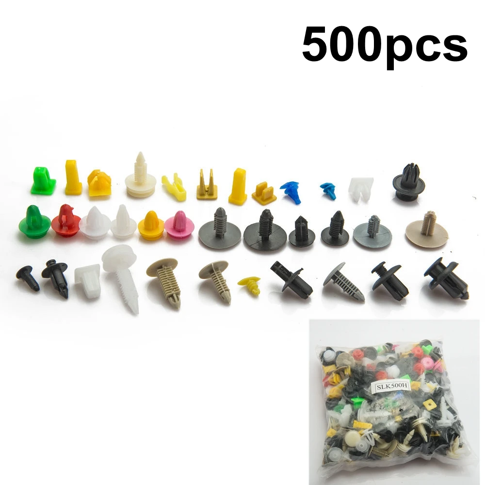 

18 Size 299pcs Auto Fastener Clip Mixed Car Body Push Retainer Pin Rivet Bumper Door Trim Panel Retainer Fastener Kit EPSLK-AF