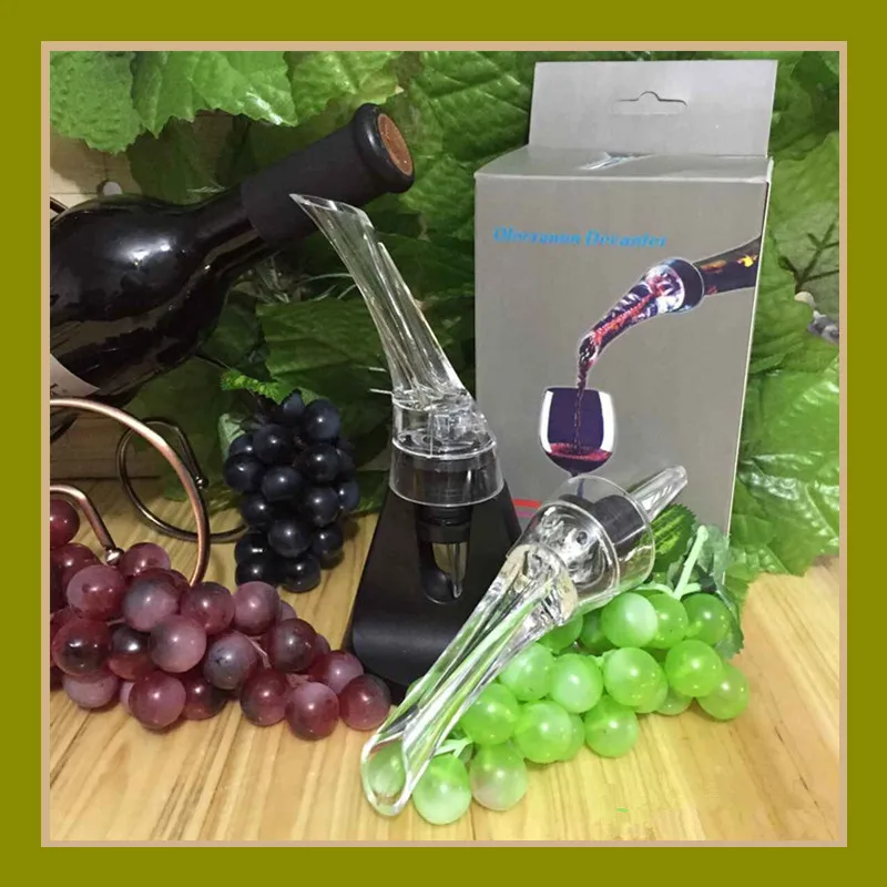 Wine Plastic Pourer Acrylic Mini Decanter Red Wine Aerator Magic Decanter Red Wine Barware Wine Separator Bar Supplies AT124
