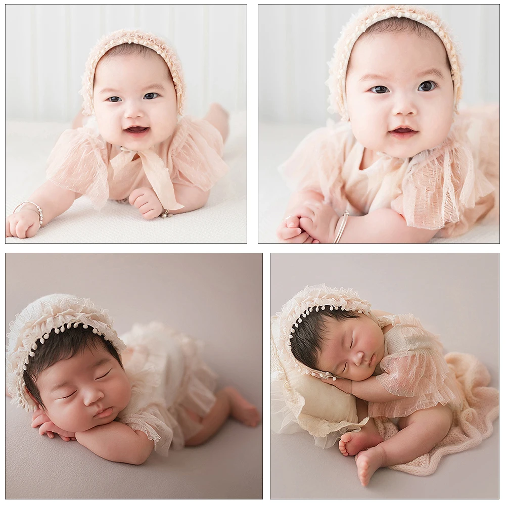 

0-3Y Newborn Children'S Onesies Baby Boys Girls Clothes Jumpsuits Sunscreen Clothes Set Photography Dresses Kids Baby Hot Sale