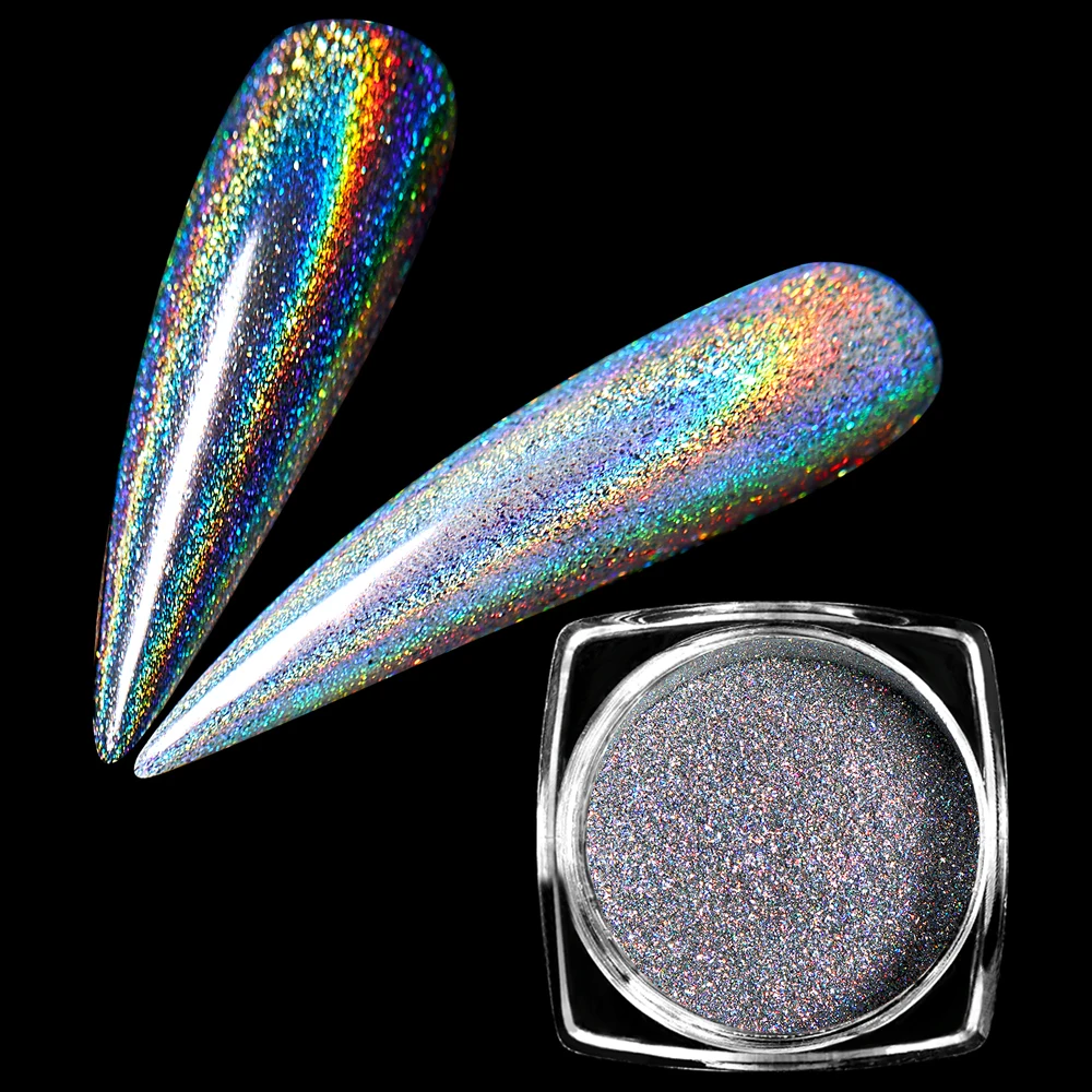 0 2 г Голографический лазерный блеск пудра Хамелеон блестки зеркальная полировка