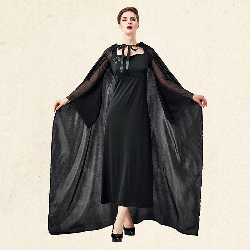 Роскошный готический костюм ведьмы для взрослых женщин на Хэллоуин Карнавал