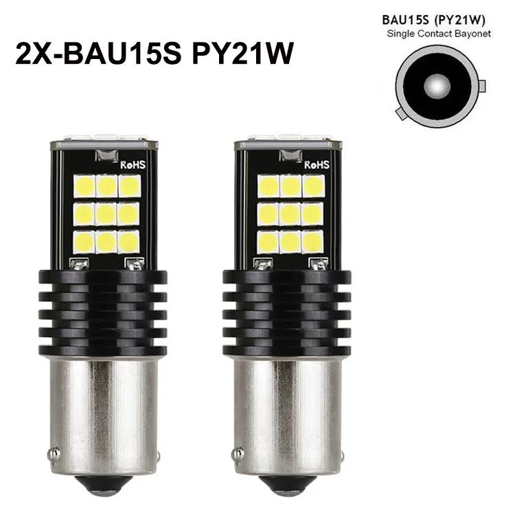 

ANMINGPU 2x Сигнальная лампа P21/5W Led 1157 Лампа стоп-сигнала 3030SMD Ba15s Led P21W Bau15s Bay15d Светодиодная лампа Canbus для автомобиля Красный