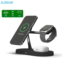 3 in 1 magnetic fast wireless charger multiple devices charging station with for iphone 13 12 pro max mini iwatch 7 6 5 airpods