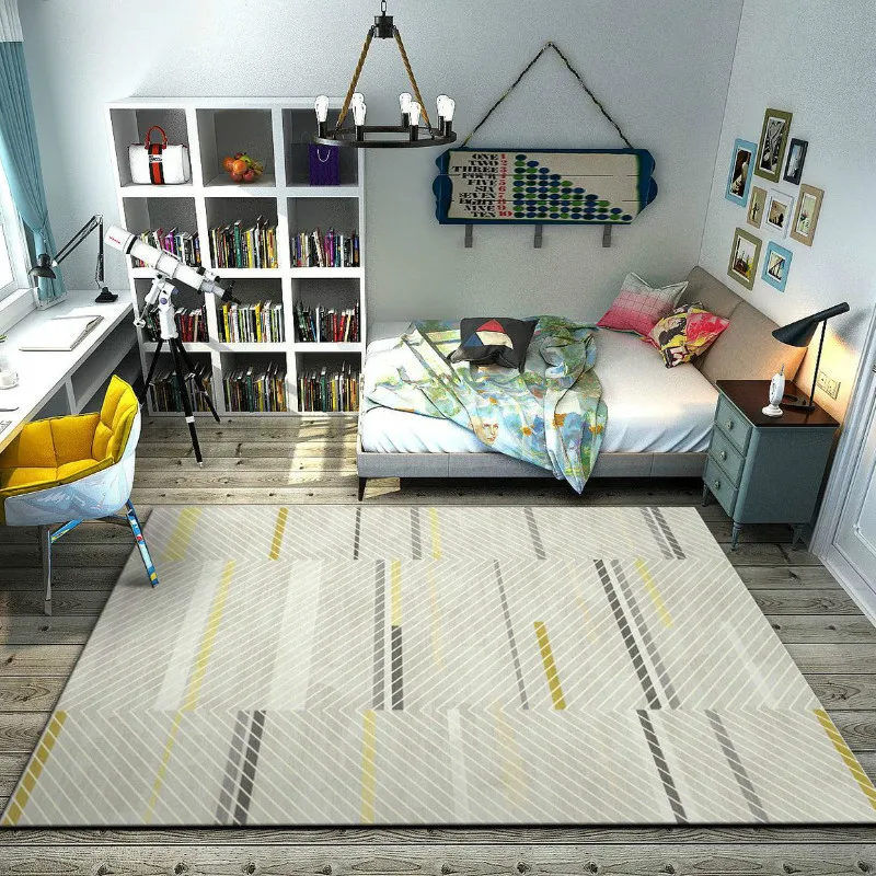 Плетеный Ковер из хлопка и льна с кисточками напольный коврик женское