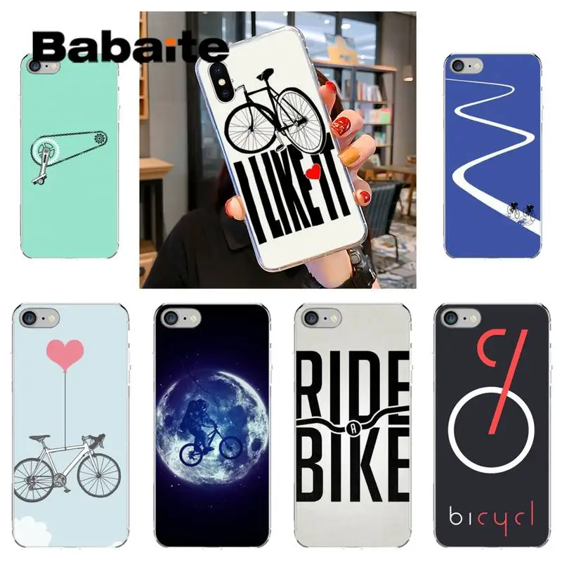 

Babaite bike cycling art Phone Case fundas for iPhone 12 6 6S Plus coque for X XS MAX SE 12 11 pro max cover