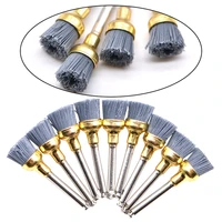 20pcsbag silicon carbide polishing brush for dental or alumina latch bowl flat teeth polisher prophy brushes for contra angle