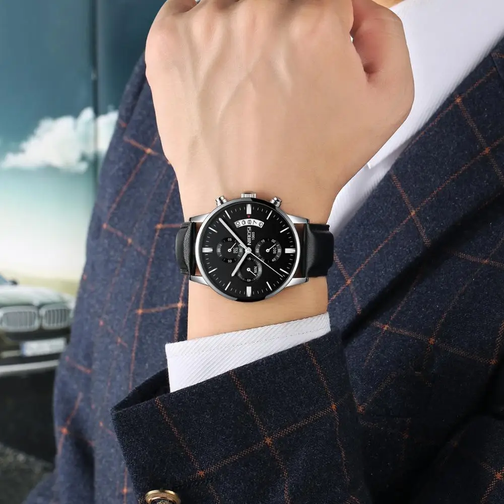 NIBOSI 2020 новые мужские часы топового бренда модные Relogio Masculino военные кварцевые