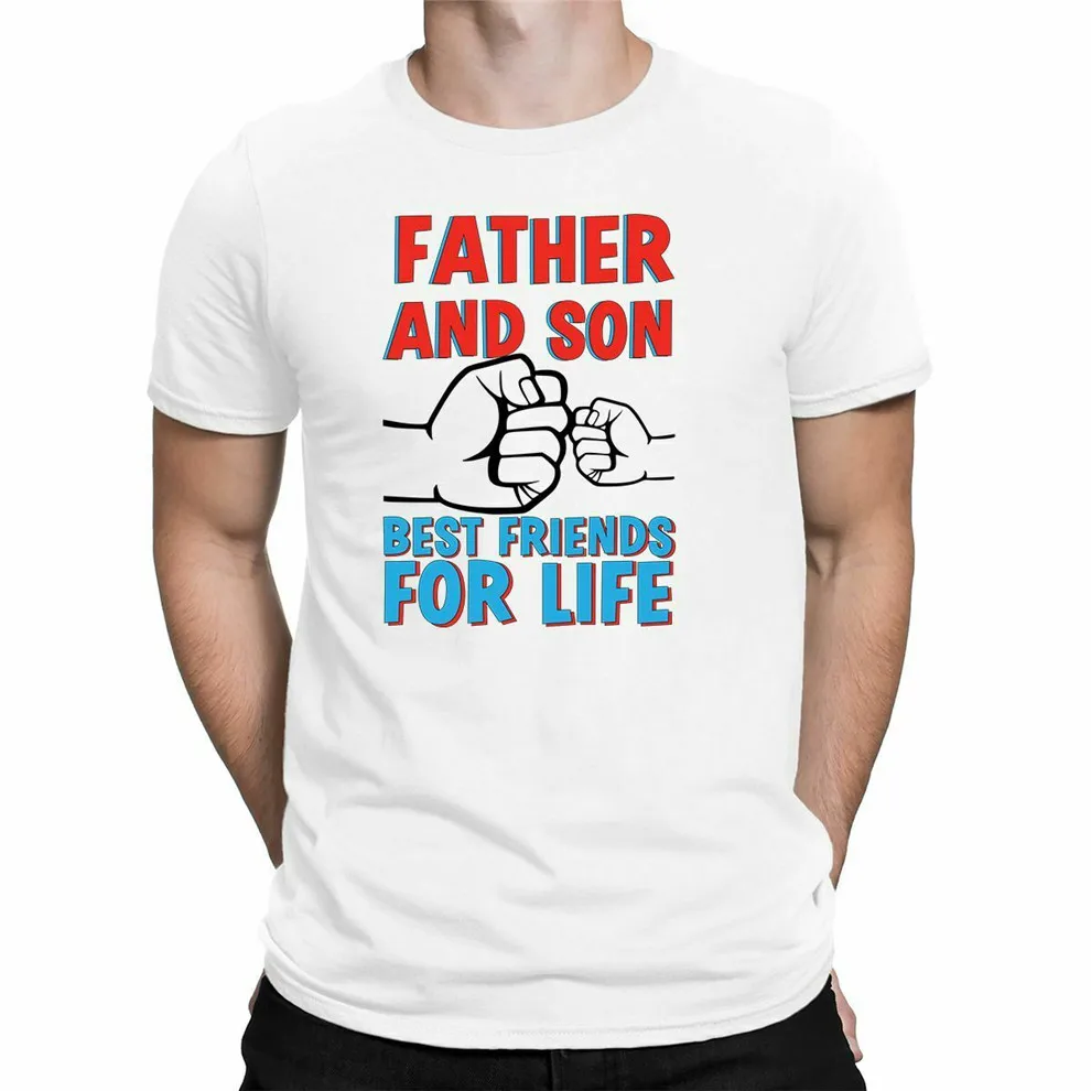 

Fathers Day T Shirt Fist Bump Father And Son Best Friends Mens T Shirts Diy Prited Tee Shirt