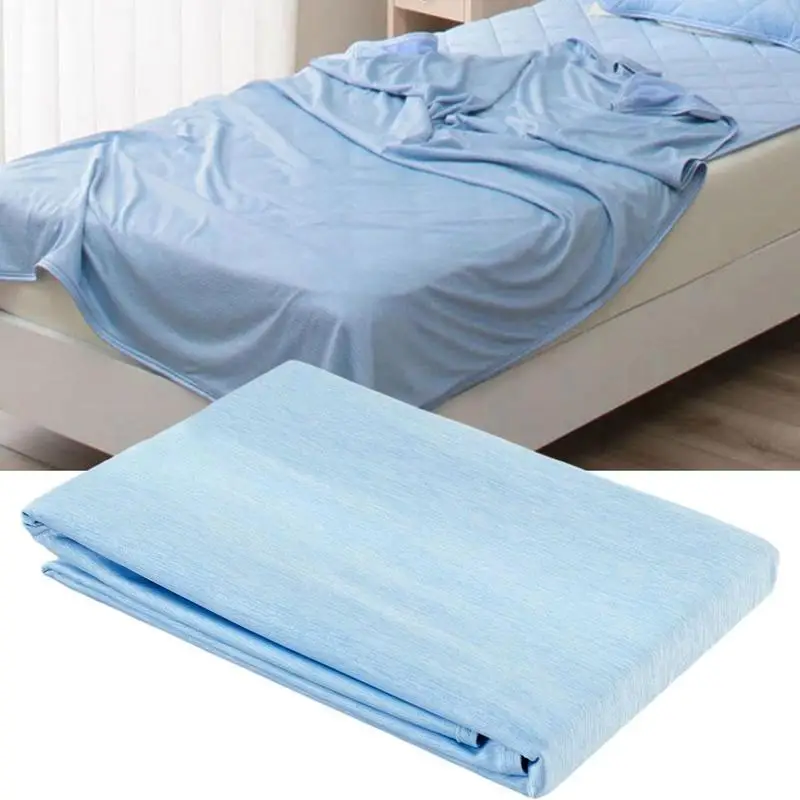 

Summer Cooling Blanket Bamboo Fiber Quilt Nap Air Conditioning Quilt Breathable Blanket Sofa Knitting Towel Leisure 140x190 S9G4