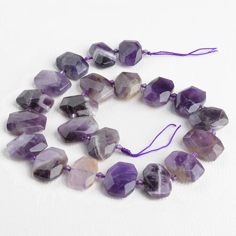 

Women's Faceted Crystal Chunky Rectangle Rectangular Focal Beads 15" Strand