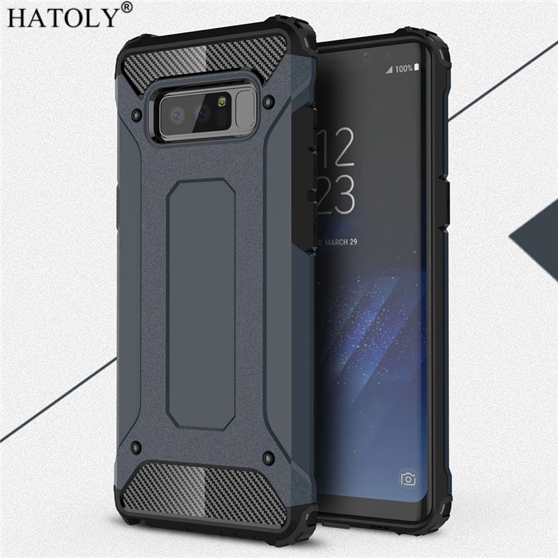 

For Cover Samsung Galaxy Note 8 Case Anti-knock Rugged Armor Hard Case For Samsung Note8 Silicone Rubber Phone Bumper Cover N950