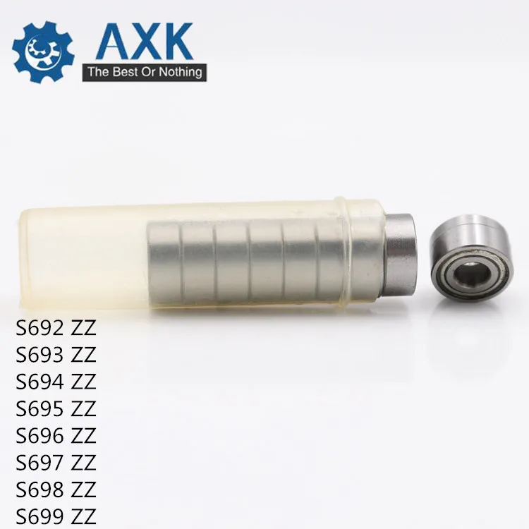 S692ZZ S693ZZ S694ZZ S695ZZ S696ZZ S697ZZ S698ZZ S699ZZ подшипник(10 шт.) ABEC-1 ABEC-5 440C ролик Нержавеющая сталь-упорные шариковые подшипники