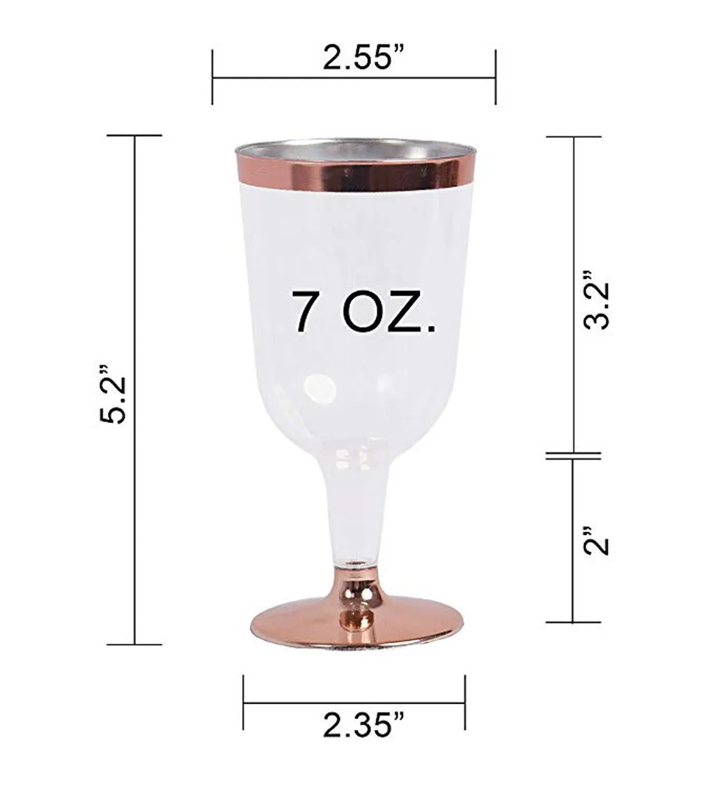 Пластиковый бокал для вина 6 шт. одноразовые стаканчики прочные свадьбы