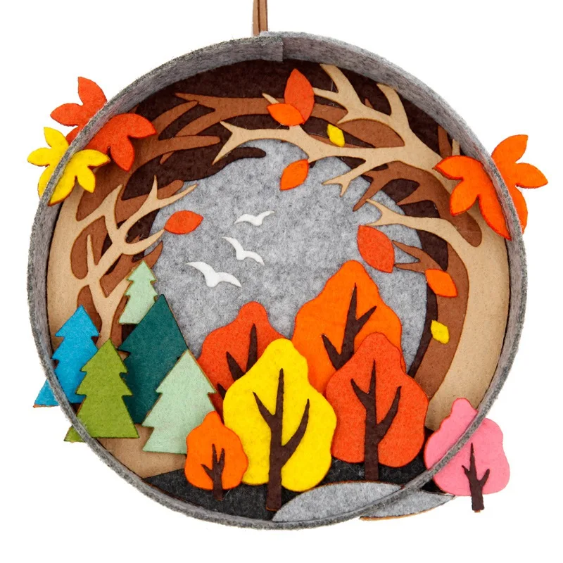 Осенняя подвеска в виде кленового листа подвесное украшение пасторальном стиле