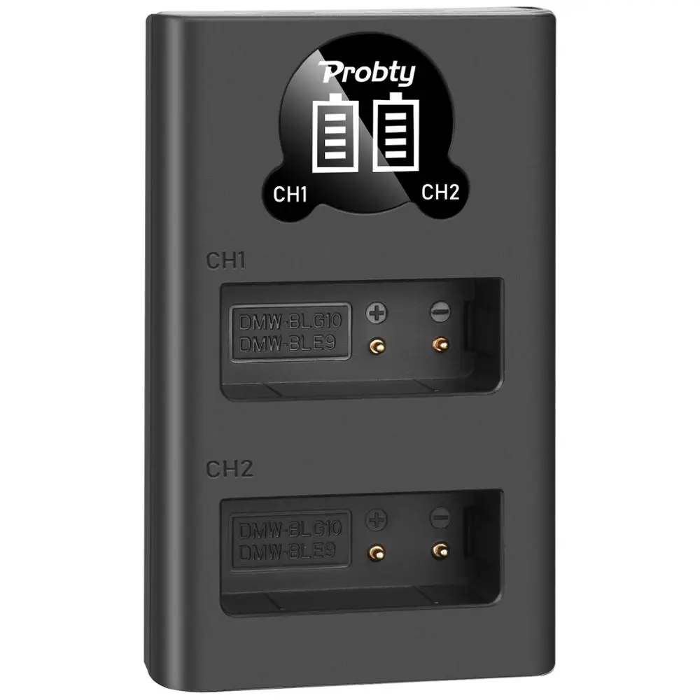 PROBTY DMW BLG10 Камера Батарея DMWBLG10 BLE9 BPDC15 + ЖК дисплей двойной Зарядное устройство для