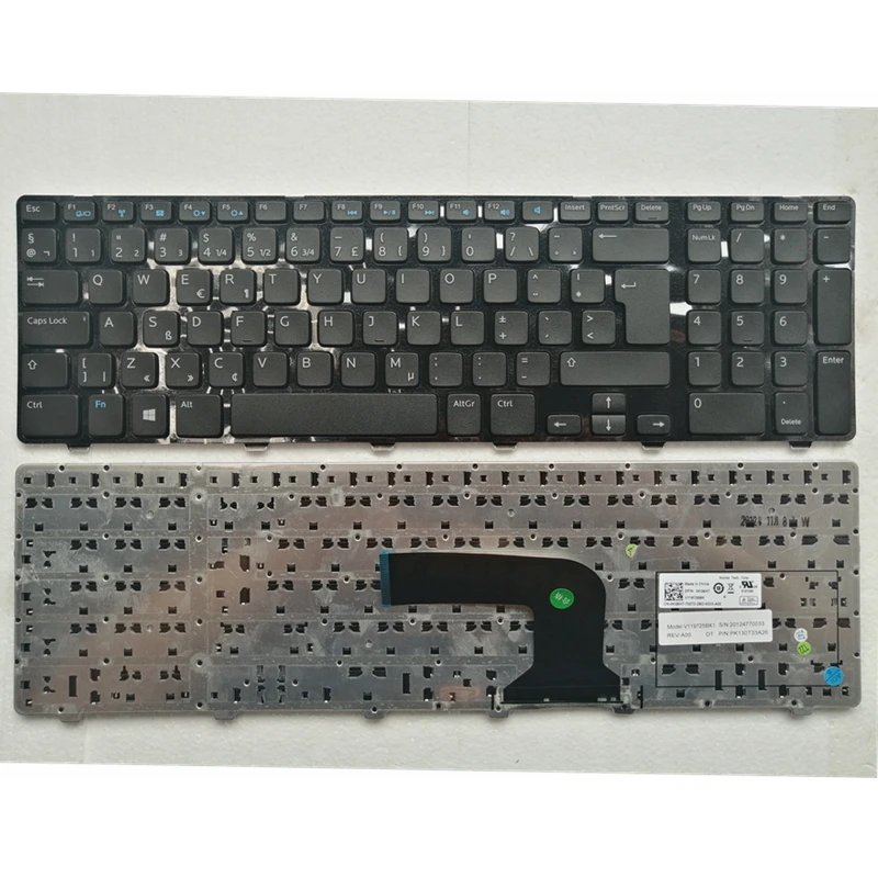 Клавиатура для ноутбука Dell 17R 3721 3737 17R-5721 N3721 N5721 5721 5737 5357 M731R 5735 V119725BS1 без подсветки -