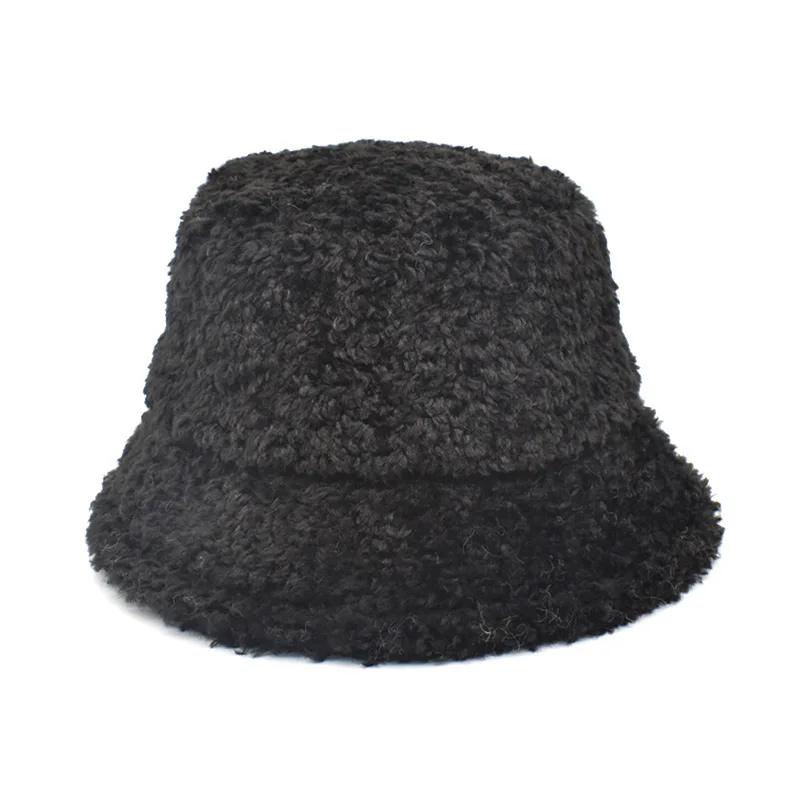 Женская шапка однотонная теплая из искусственного меха зимняя Панама для женщин