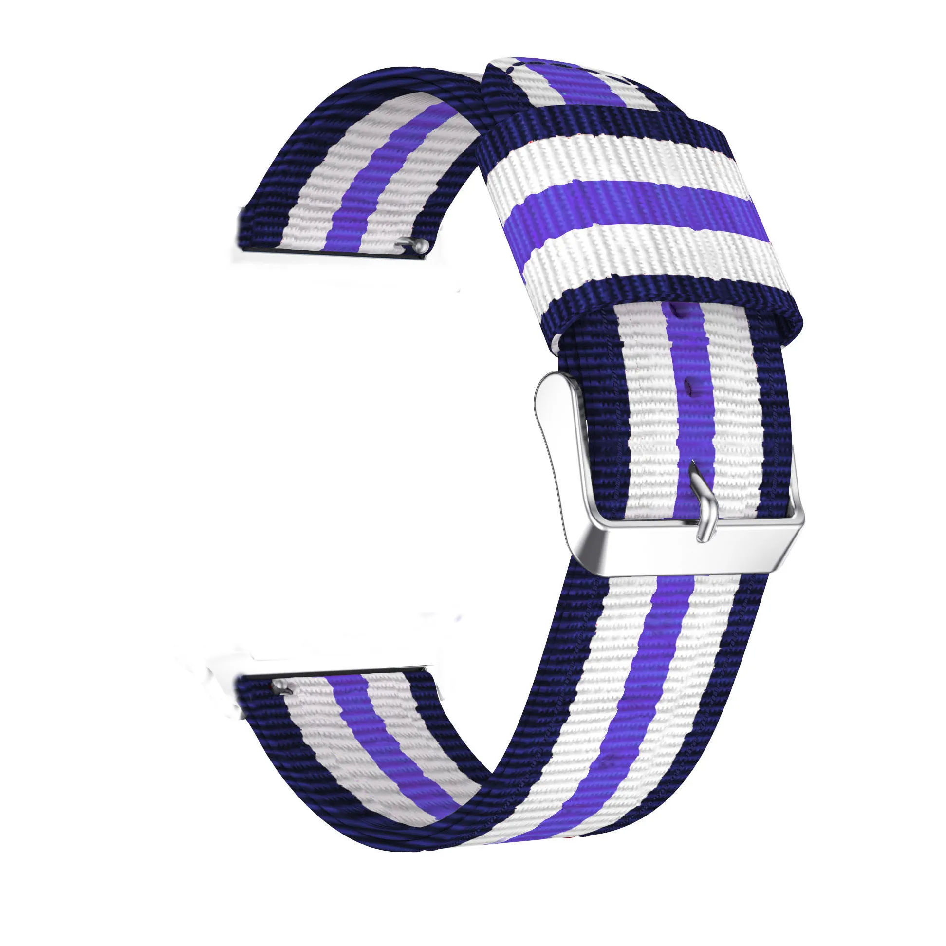stripe purple Нейлоновый ремешок для samsung Galaxy Watch 46mm Galaxy Шестерни S3 22 мм спортивный ремешок для часов для Huami Amazfit huawei часы 2 gt Ticwatch 1 - Цвет ремешка: stripe purple